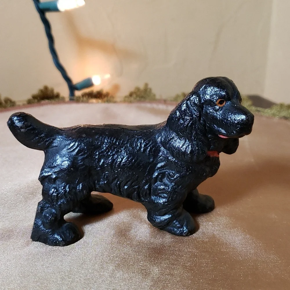 Metal Cocker Spaniel Statue - Picture 1 of 8